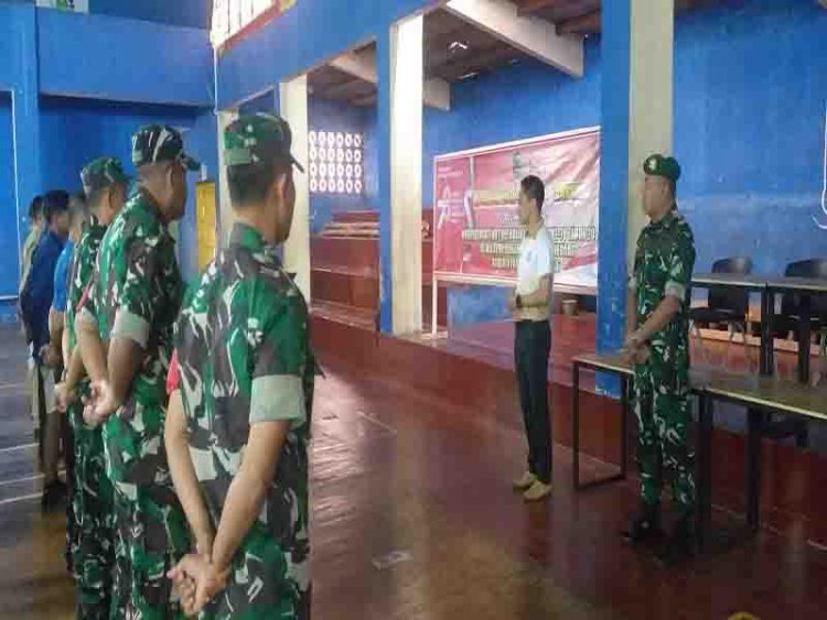 Koramil 01/Banjarnegara Laksanakan Lomba Bulutangkis Dalam Rangka Agustusan Kerjasama Dengan Kecamatan