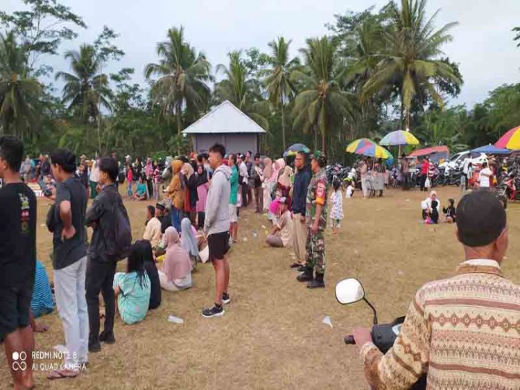 Memasuki Babak Semifinal Mini Soccer,Pengamanan Babinsa Dibantu Polmas Dan Linmas
