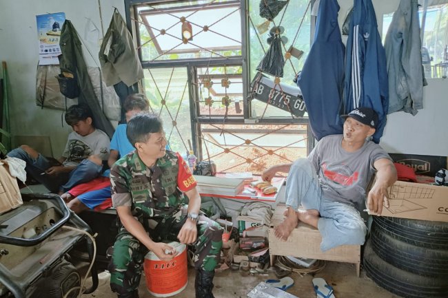 Untuk Mewujudkan Keakraban, Babinsa Komsos Dengan Warga Binaan