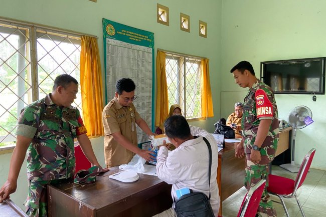 Babinsa Koramil 01/Banjarnegara Kunjungi Kantor BPP (Balai Penyuluh Pertanian) Kecamatan Banjarnegara.