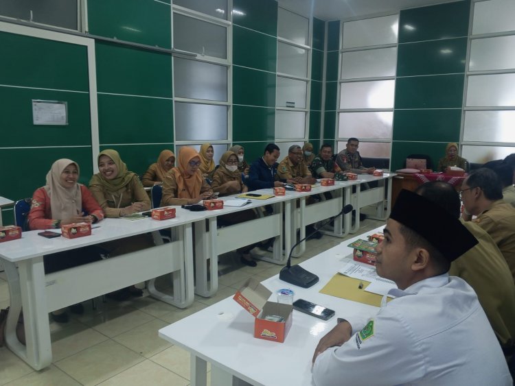 Wakili Danramil,Babinsa Hadiri Lokakarya Mini Lintas Sektoral TW II Puskesmas Banjarnegara 2