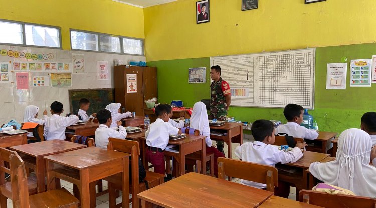 BABINSA KAWAL PENYALURAN MAKAN BERGIZI GRATIS ENAM DAPUR MBG