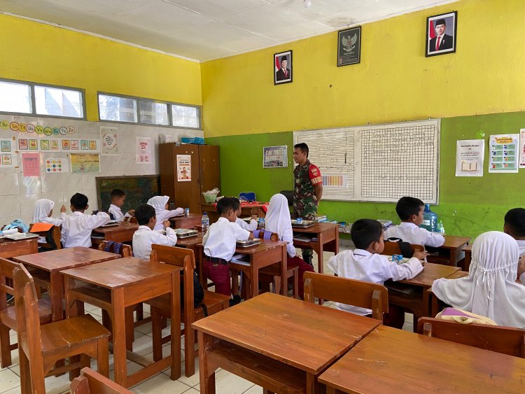 BABINSA KAWAL PENYALURAN MAKAN BERGIZI GRATIS ENAM DAPUR MBG