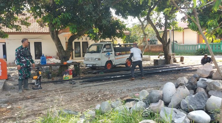 Babinsa Banjarnegara Dampingi Pembangunan KDKMP di Sokanandi